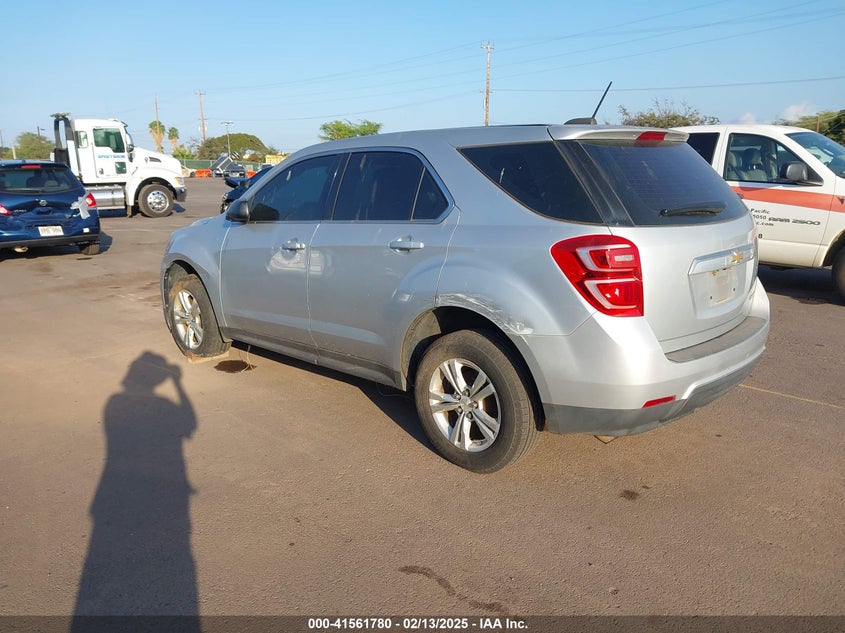 2016 CHEVROLET EQUINOX VIN: 1GNALBEK2GZ106450