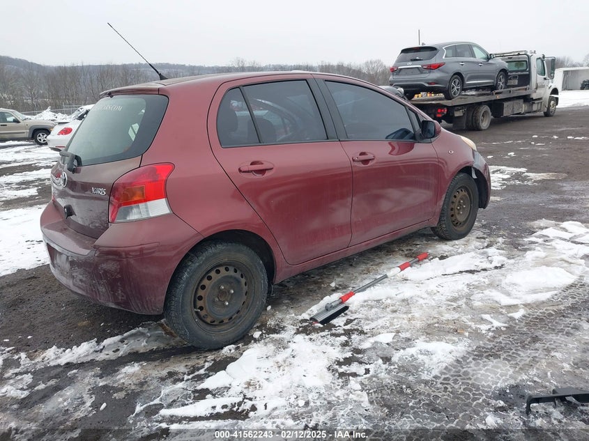 2010 TOYOTA YARIS VIN: JTDKT4K34A5291847