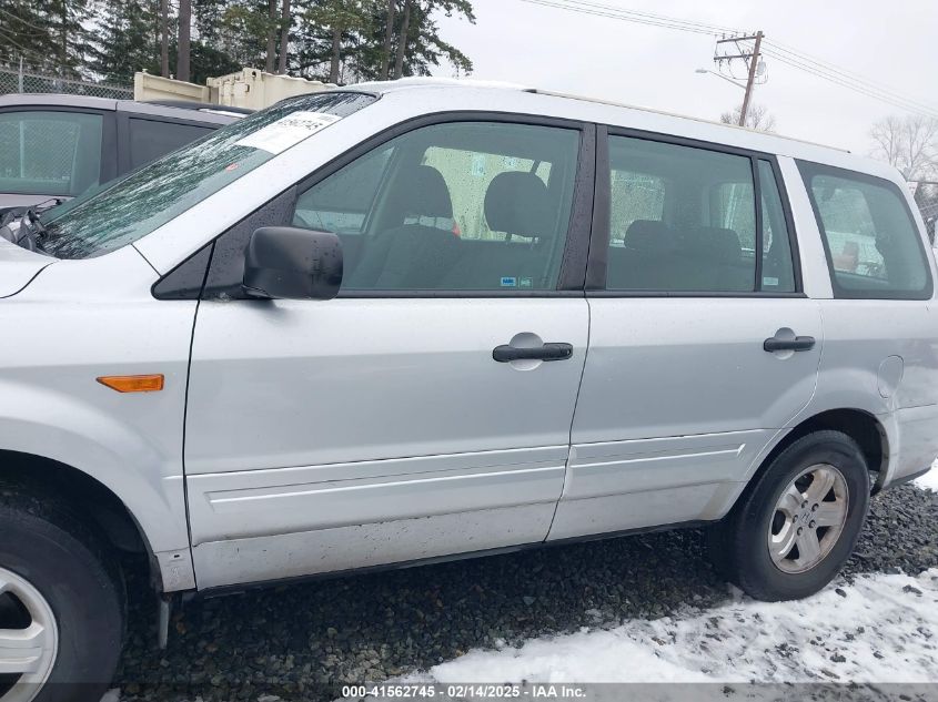 2006 Honda Pilot Lx VIN: 2HKYF18136H549031 Lot: 41562745