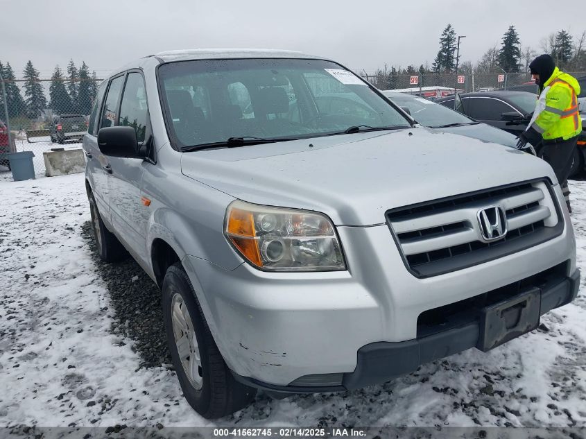 2006 Honda Pilot Lx VIN: 2HKYF18136H549031 Lot: 41562745
