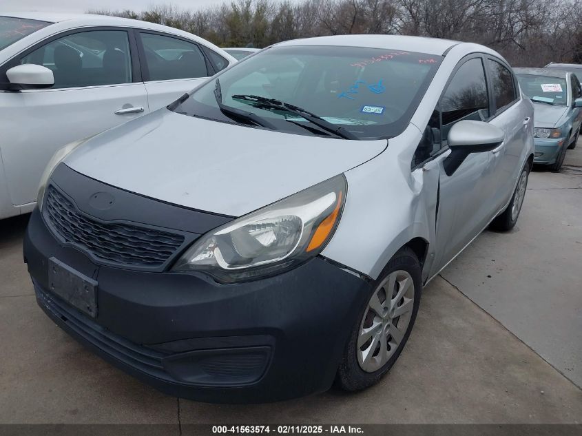 2014 Kia Rio Lx VIN: KNADM4A32E6396200 Lot: 41563574