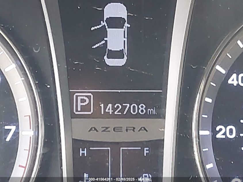 2012 Hyundai Azera Base (A6) VIN: KMHFH4JG6CA175661 Lot: 41564211