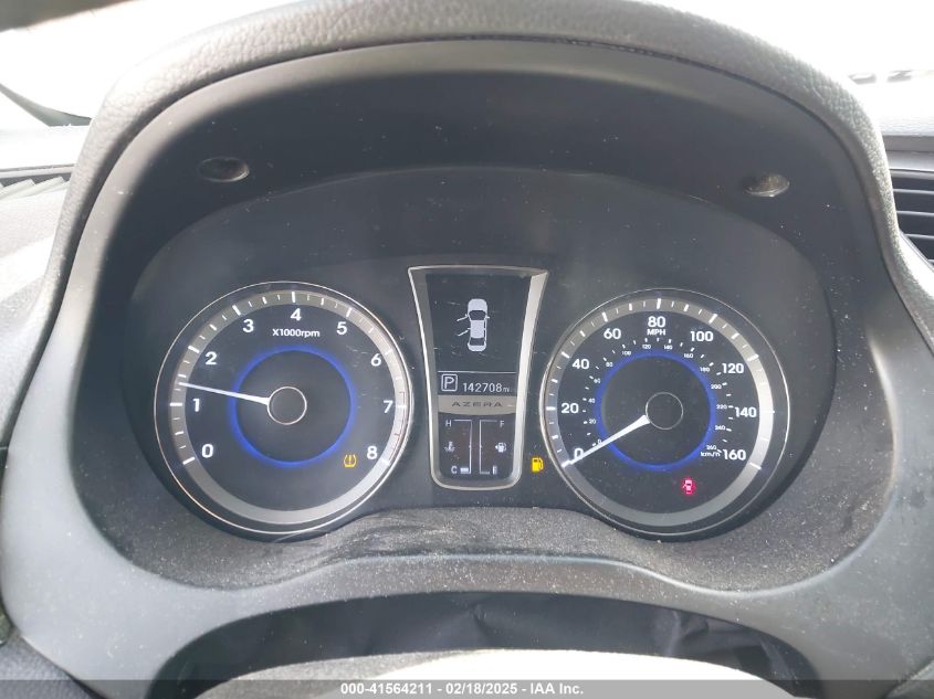 2012 Hyundai Azera Base (A6) VIN: KMHFH4JG6CA175661 Lot: 41564211