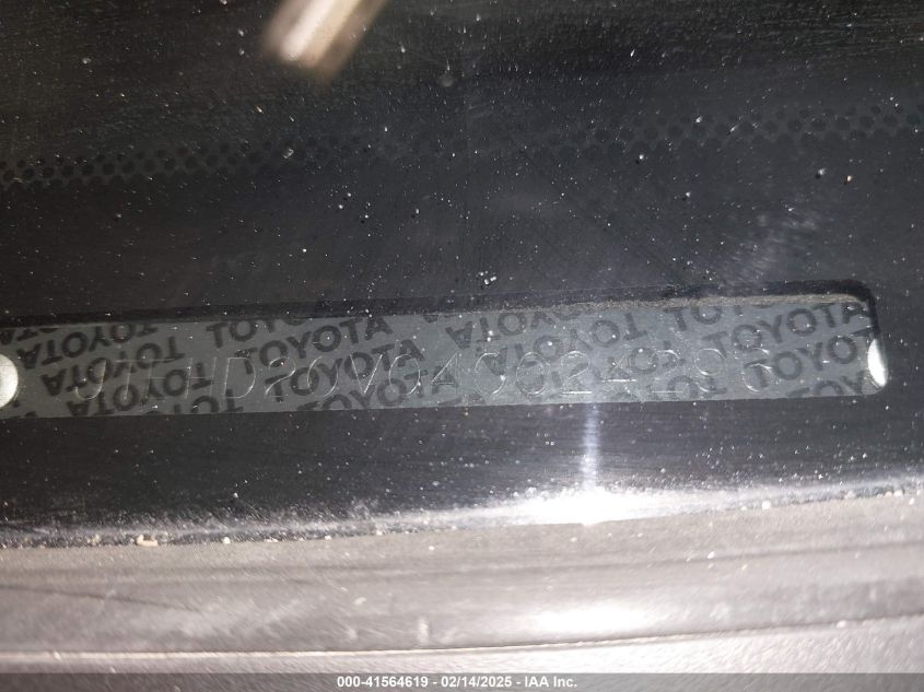 2004 Toyota Rav4 VIN: JTEHD20V04002429X Lot: 41564619