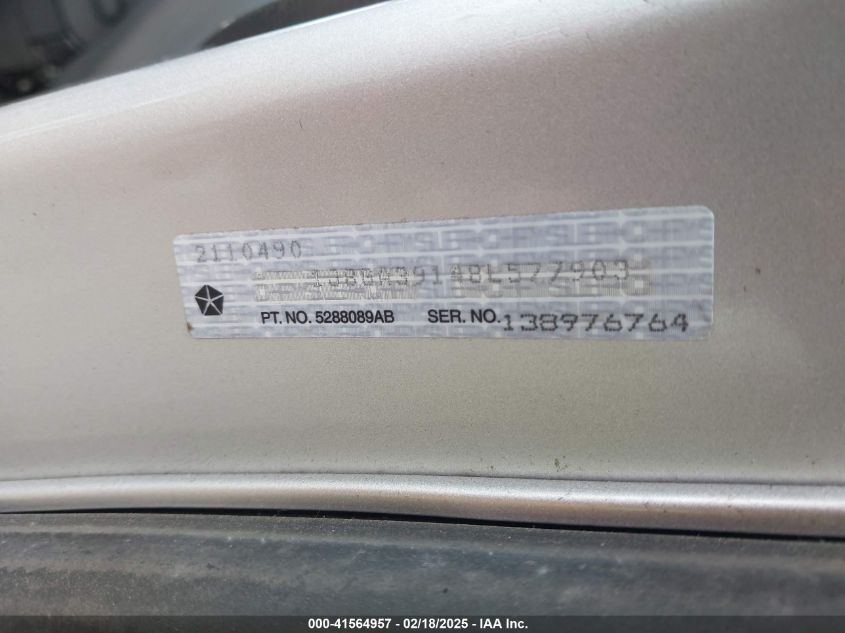 2008 Jeep Wrangler Unlimited X VIN: 1J8GA39148L577903 Lot: 41564957