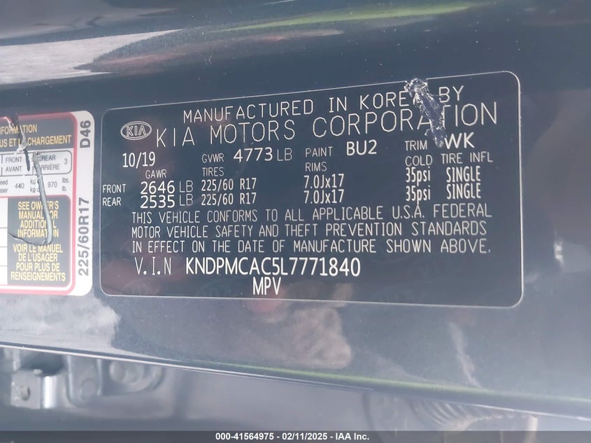 2020 KIA SPORTAGE LX - KNDPMCAC5L7771840