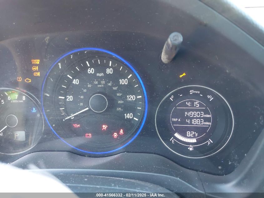 2016 Honda Hr-V Ex VIN: 3CZRU5H58GM733536 Lot: 41566332