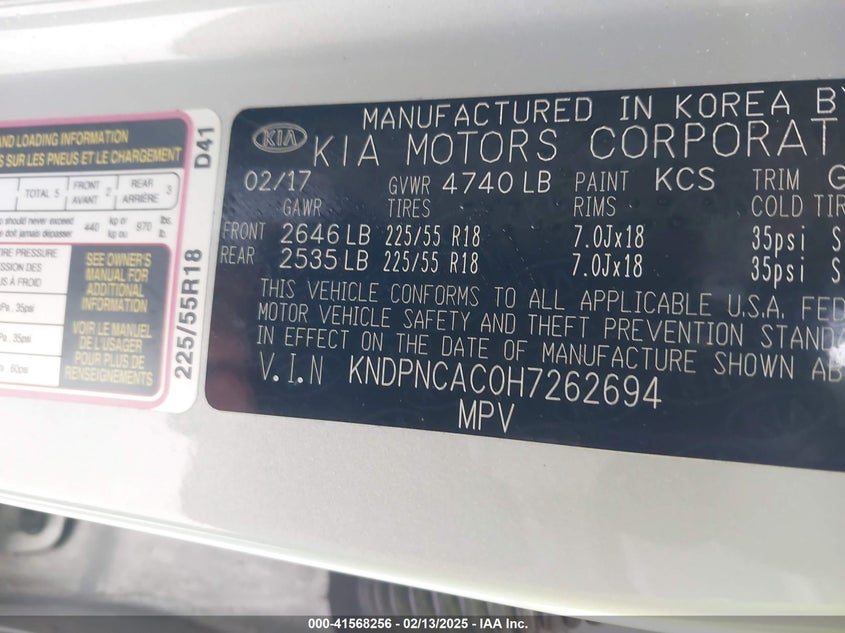 2017 KIA SPORTAGE EX - KNDPNCAC0H7262694