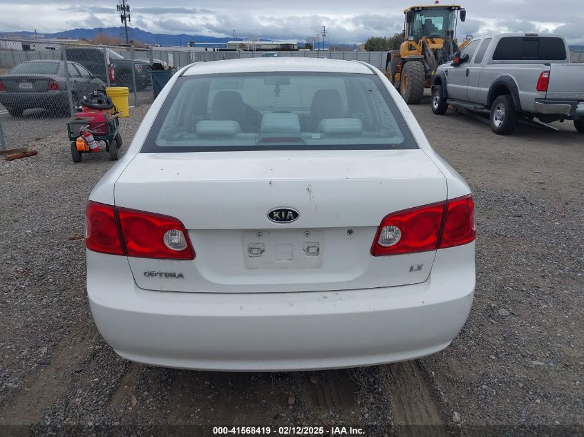 2008 Kia Optima Lx VIN: KNAGE123485259891 Lot: 41568419