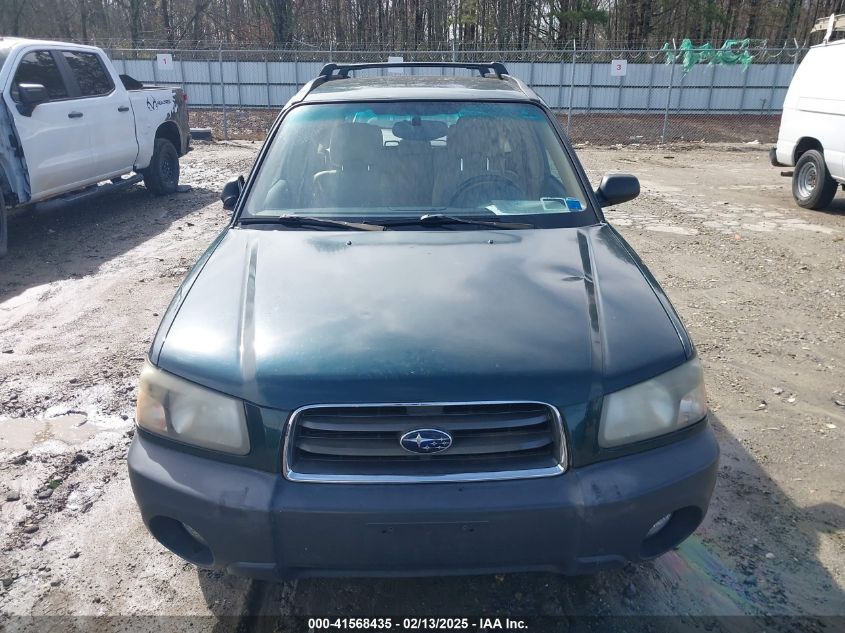 2003 Subaru Forester X VIN: JF1SG63673H756797 Lot: 41568435