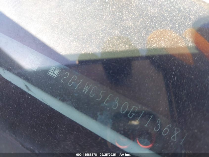 2016 Chevrolet Impala Limited Ltz VIN: 2G1WC5E30G1136816 Lot: 41568578