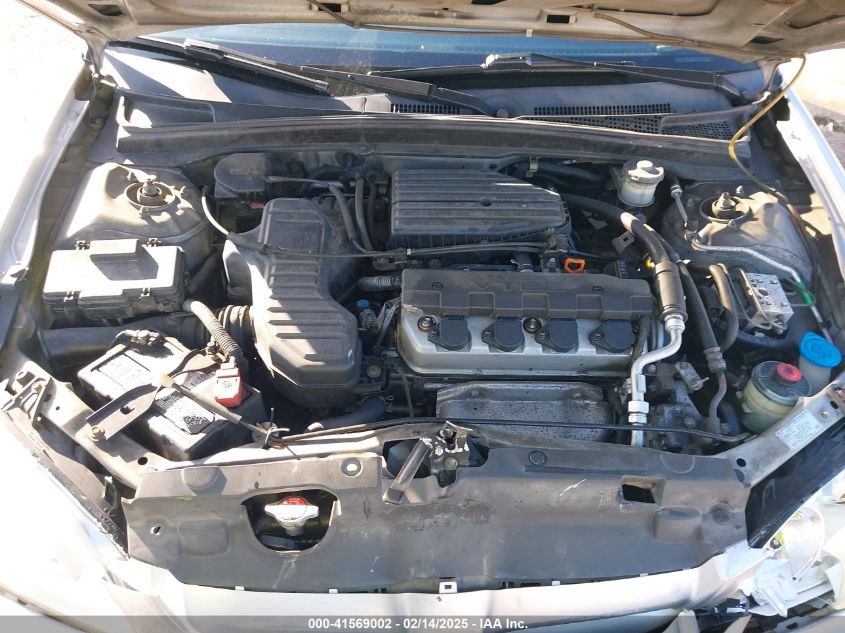 2004 Honda Civic Ex VIN: 2HGES26704H604859 Lot: 41569002