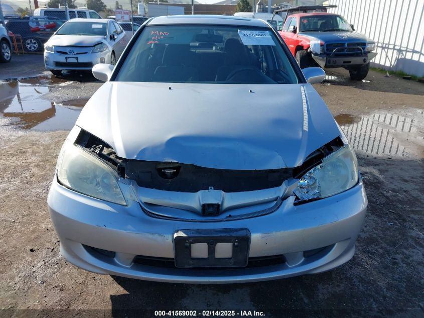 2004 Honda Civic Ex VIN: 2HGES26704H604859 Lot: 41569002