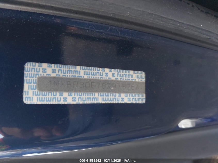 2008 TOYOTA COROLLA VIN: 1NXBR30E78Z978264
