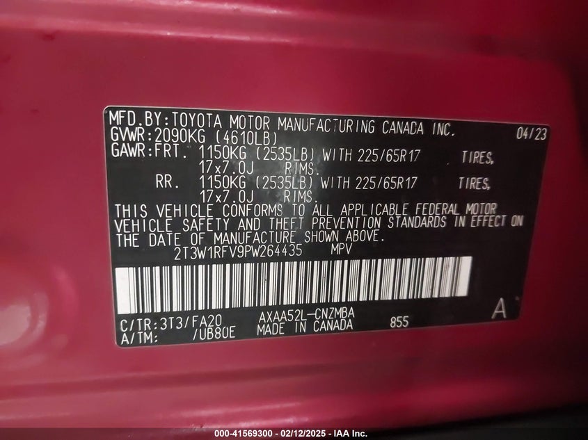 2023 TOYOTA RAV4 XLE - 2T3W1RFV9PW264435