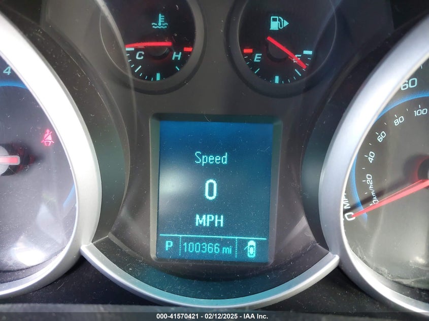 2012 CHEVROLET CRUZE VIN: 1G1PJ5SC9C7162620