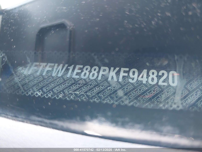 2023 FORD F150 VIN: 1FTFW1E88PKF94820