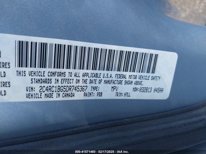 2013 CHRYSLER TOWN & COUNTRY TOURING - 2C4RC1BG5DR745367