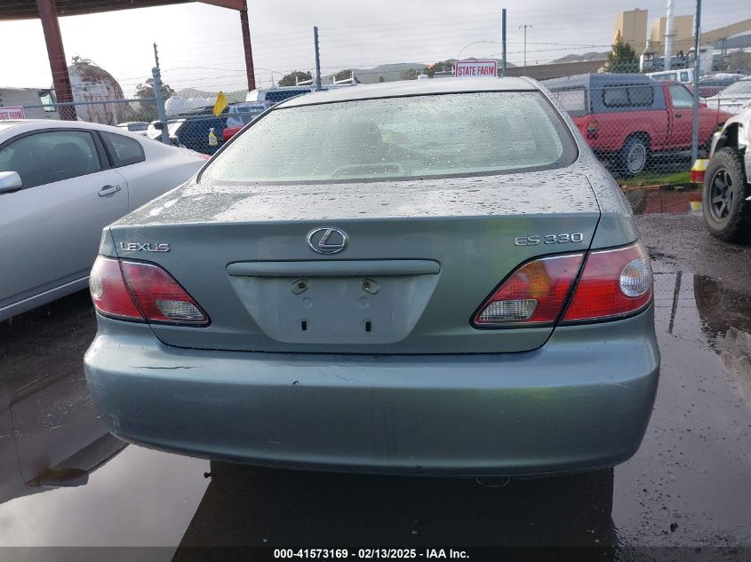 2004 Lexus Es 330 VIN: JTHBA30G245013070 Lot: 41573169