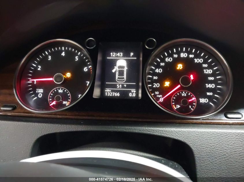 2012 Volkswagen Cc Lux Limited VIN: WVWHP7AN0CE524113 Lot: 41574726