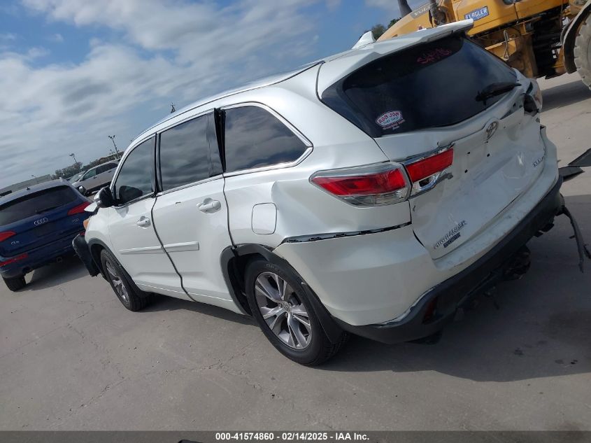 2015 Toyota Highlander Xle V6 VIN: 5TDJKRFH5FS207084 Lot: 41574860