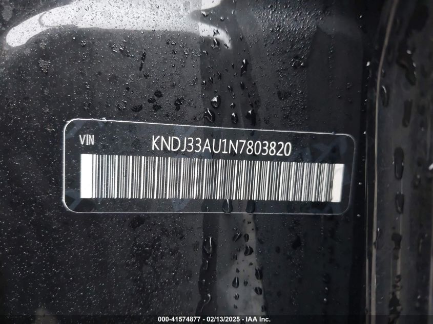 2022 Kia Soul Ex VIN: KNDJ33AU1N7803820 Lot: 41574877