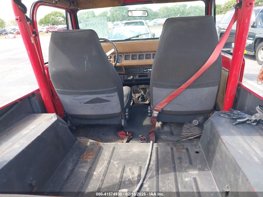 1993 Jeep Wrangler / Yj S VIN: 1J4FY19P5PP255201 Lot: 41574930