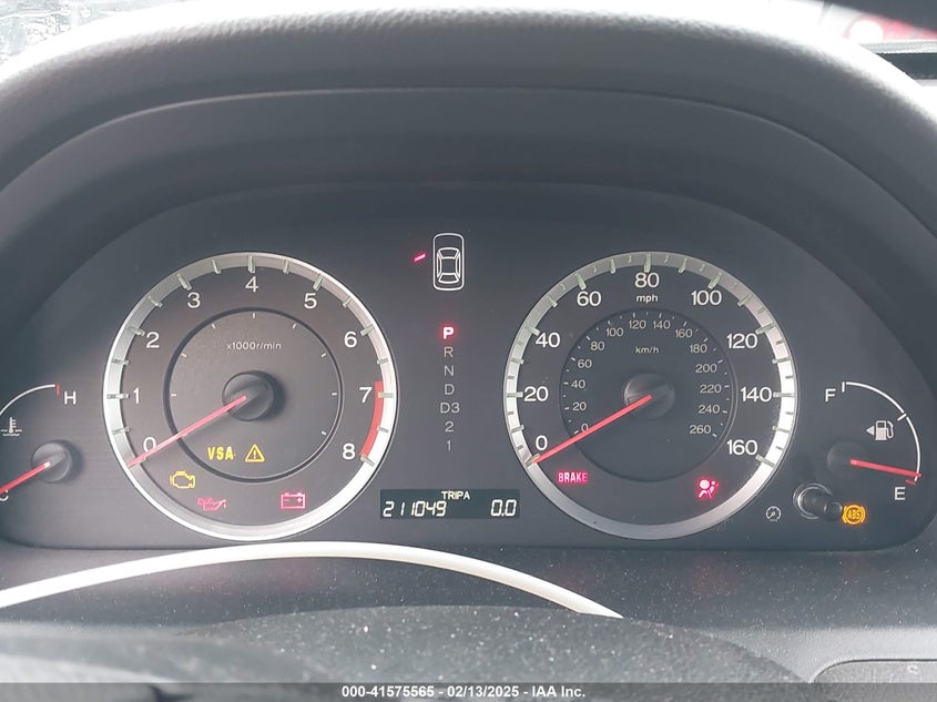 2009 HONDA ACCORD VIN: 1HGCP26419A129811