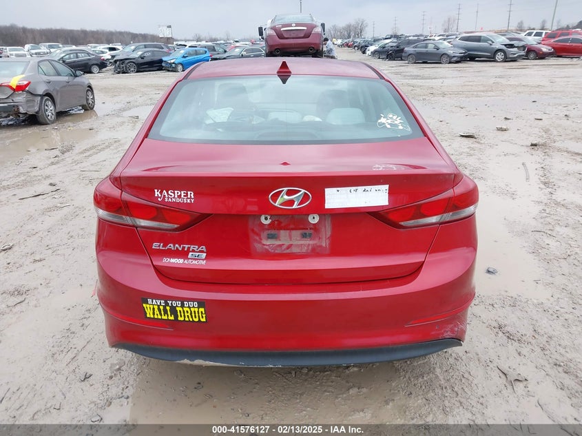 2017 HYUNDAI ELANTRA VIN: KMHD74LF1HU094670