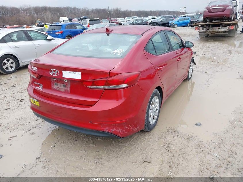 2017 HYUNDAI ELANTRA VIN: KMHD74LF1HU094670