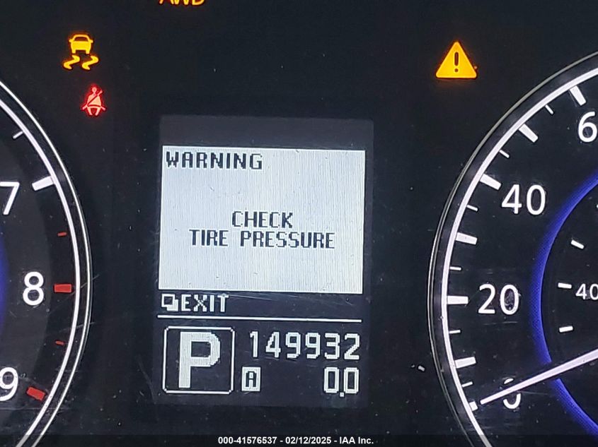 2012 Infiniti G37X VIN: JN1CV6AR2CM978188 Lot: 41576537