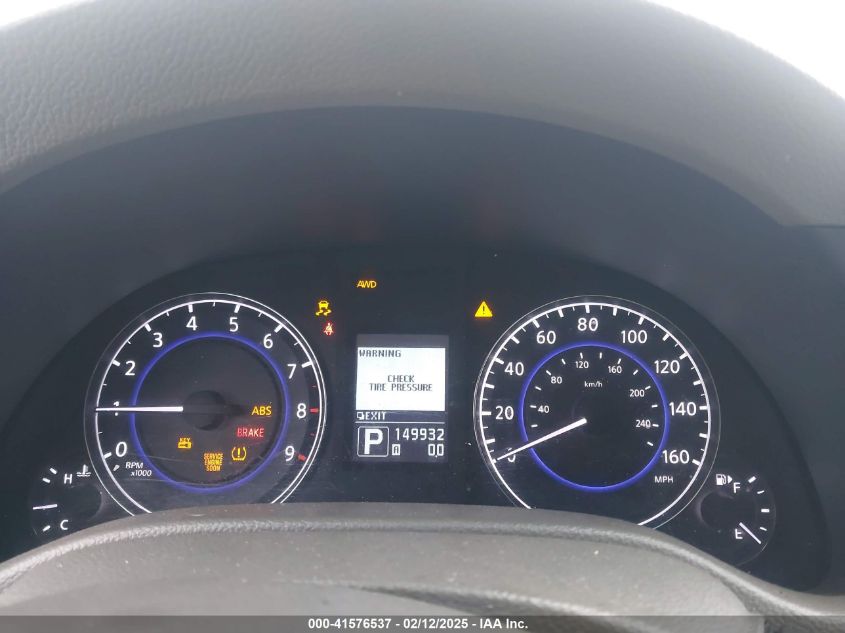 2012 Infiniti G37X VIN: JN1CV6AR2CM978188 Lot: 41576537