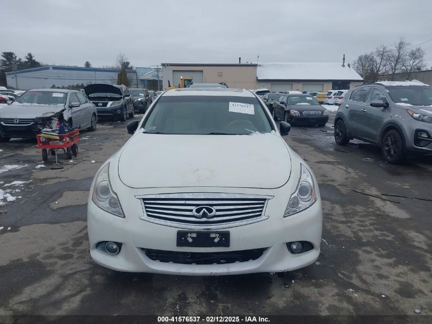 2012 Infiniti G37X VIN: JN1CV6AR2CM978188 Lot: 41576537