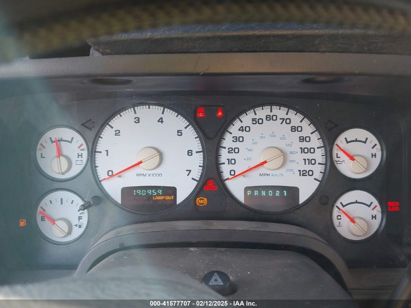 2002 Dodge Ram 1500 St VIN: 3B7HA18N82G103865 Lot: 41577707