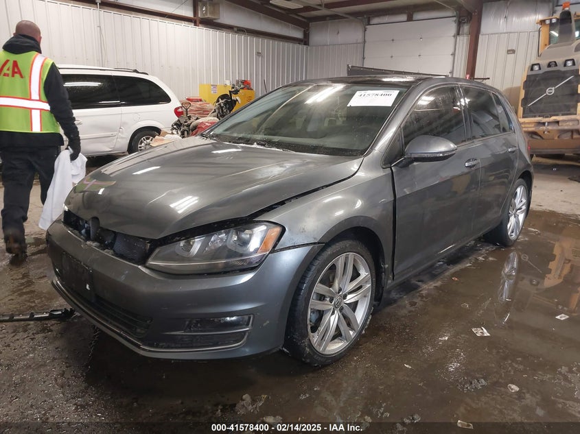 2015 VOLKSWAGEN GOLF TDI SEL 4-DOOR - 3VW2A7AU1FM042101
