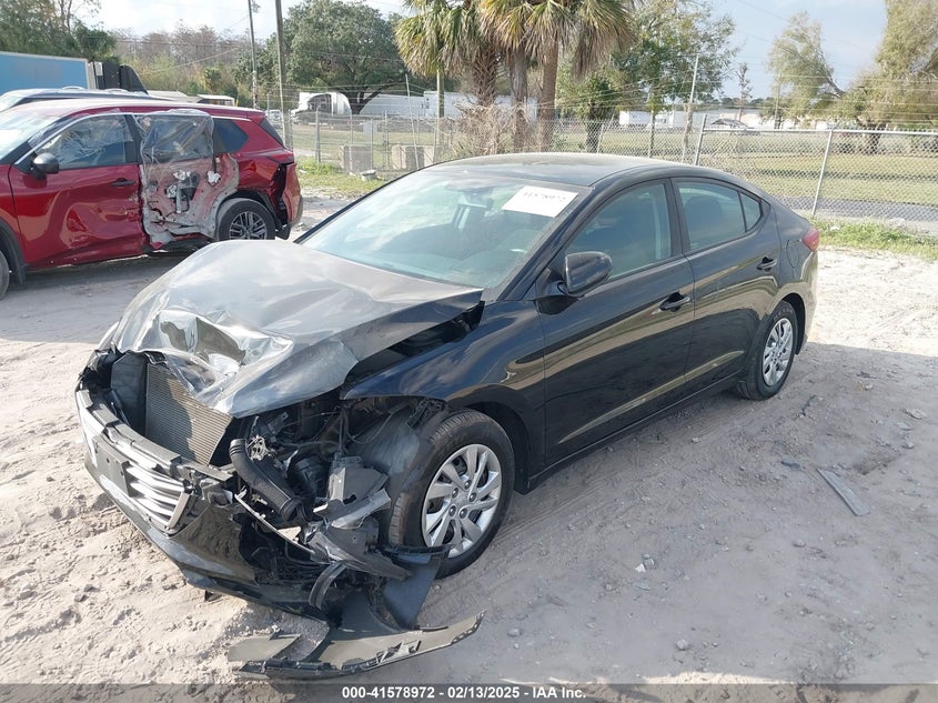 2018 HYUNDAI ELANTRA VIN: KMHD74LF9JU546872