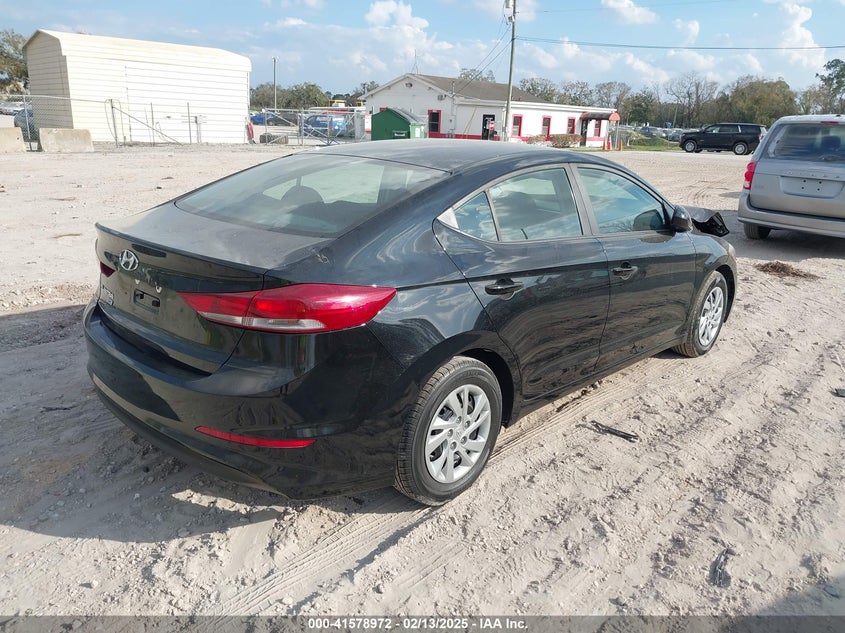 2018 HYUNDAI ELANTRA VIN: KMHD74LF9JU546872