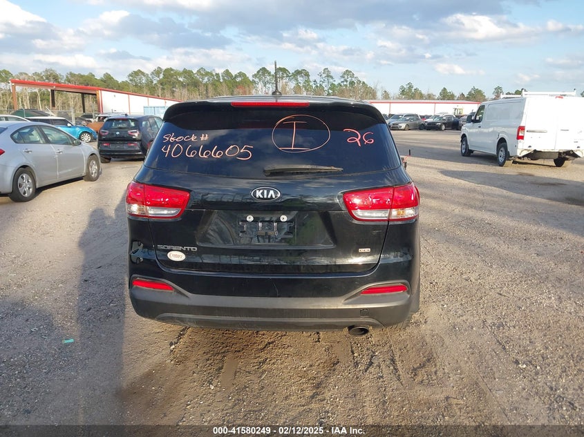 2016 Kia Sorento 2.4L L VIN: 5XYPG4A36GG186697 Lot: 41580249