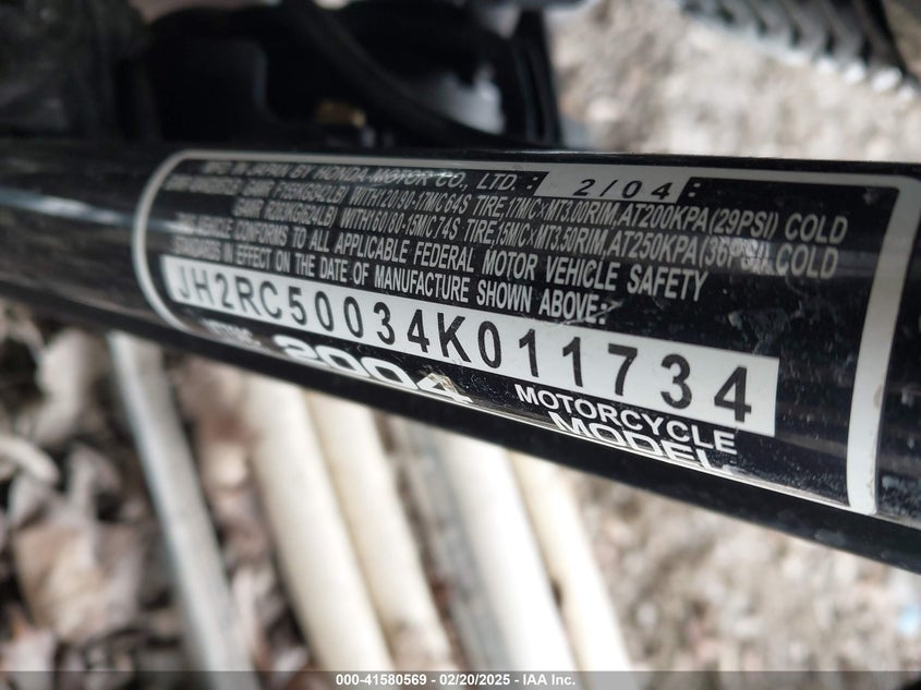 2004 HONDA VT750 C - JH2RC50034K011734