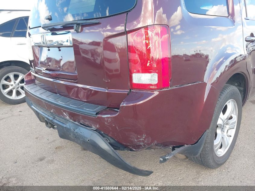 2012 Honda Pilot Ex-L VIN: 5FNYF3H53CB038511 Lot: 41580644