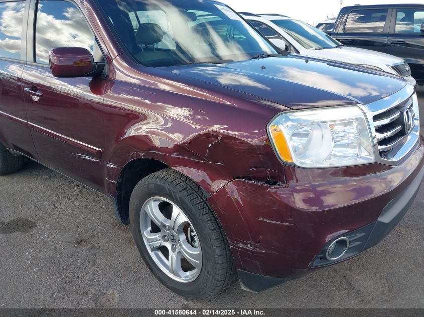 2012 Honda Pilot Ex-L VIN: 5FNYF3H53CB038511 Lot: 41580644