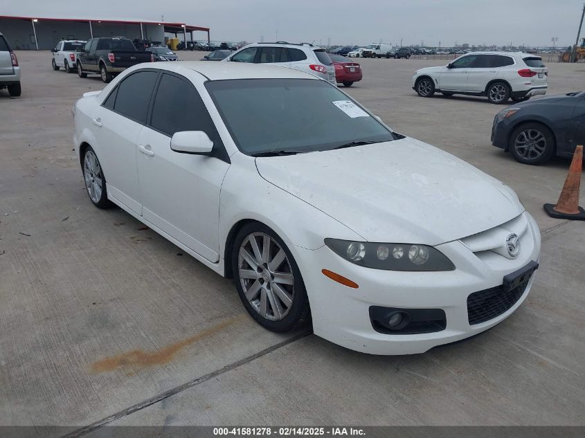 2006 Mazda Mazdaspeed6 Sport white sedan gasoline JM1GG12L361107084 photo #1