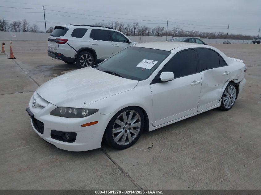 2006 Mazda Mazdaspeed6 Sport white sedan gasoline JM1GG12L361107084 photo #3