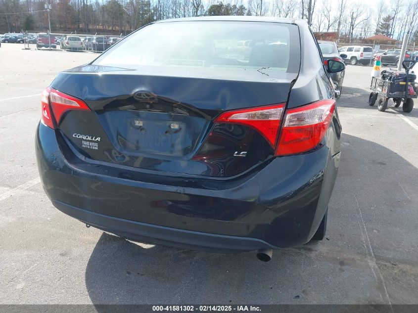 2018 Toyota Corolla Le VIN: 5YFBURHE1JP755280 Lot: 41581302