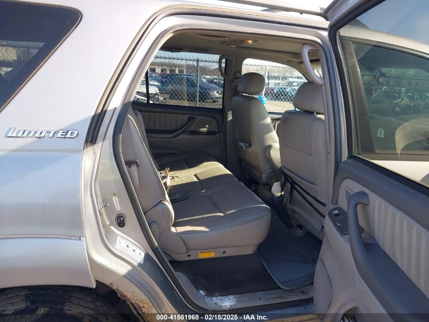 2004 Toyota Sequoia Limited V8 VIN: 5TDBT48A84F230425 Lot: 41581968