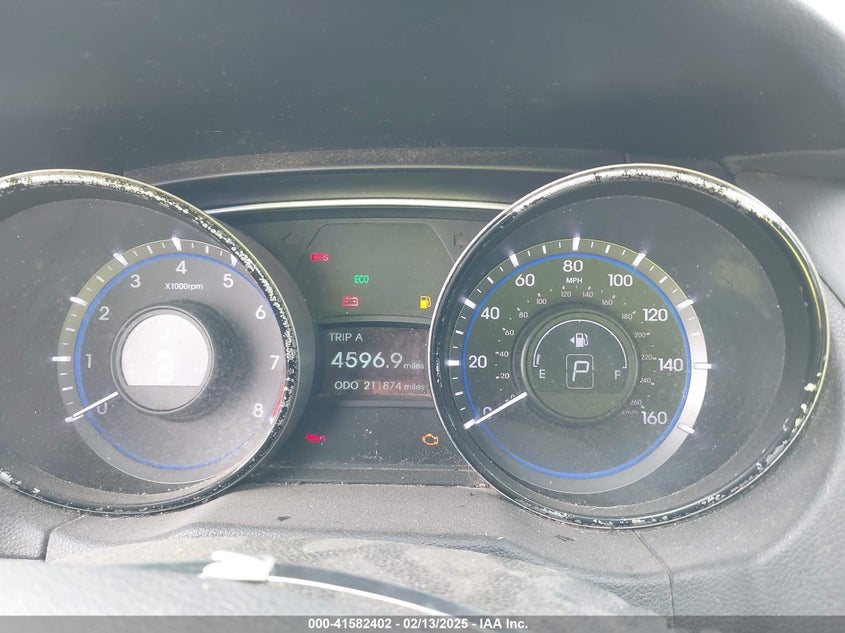 2013 HYUNDAI SONATA VIN: 5NPEB4AC9DH781562
