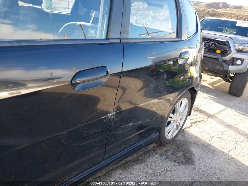 2009 Honda Fit Sport VIN: JHMGE88469S059401 Lot: 41583191