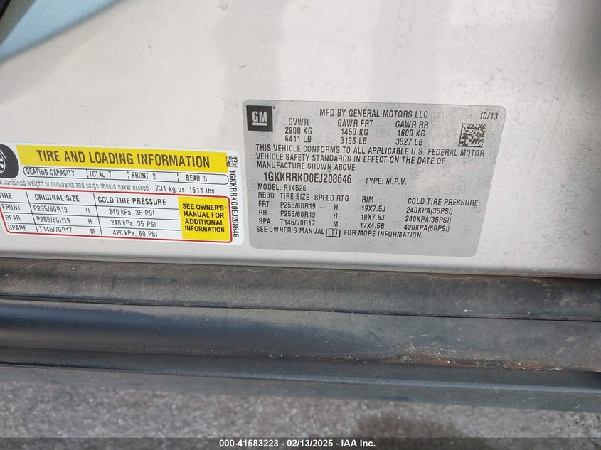 2014 GMC ACADIA SLT-1 - 1GKKRRKD0EJ208646