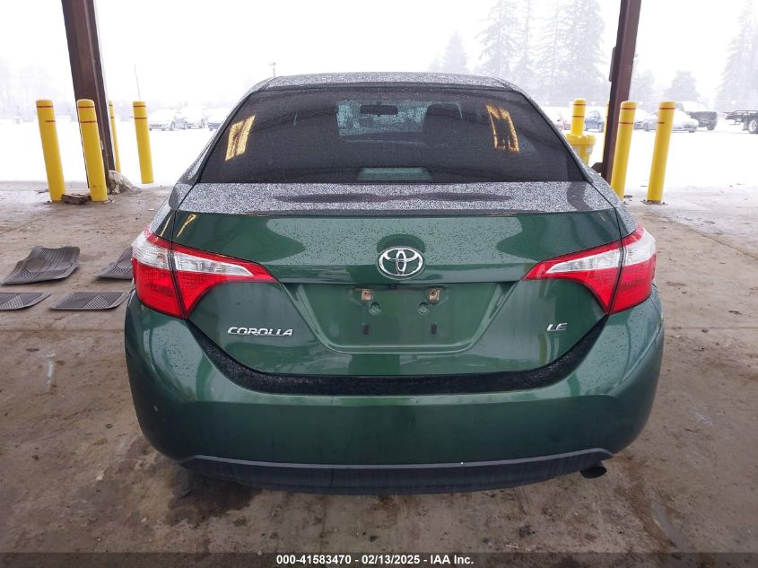 2015 Toyota Corolla Le VIN: 2T1BURHE0FC480413 Lot: 41583470
