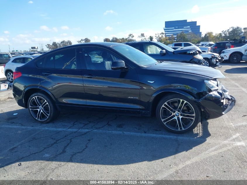 2016 BMW X4 xDrive28I VIN: 5UXXW3C59G0M89917 Lot: 41583894